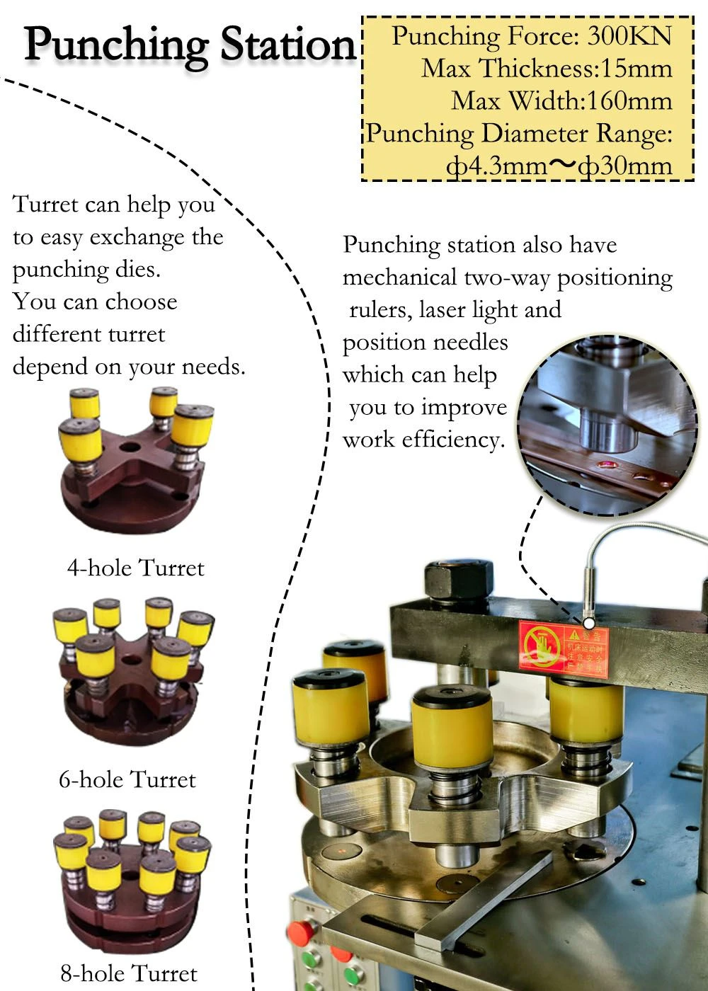 Busbar punching machine